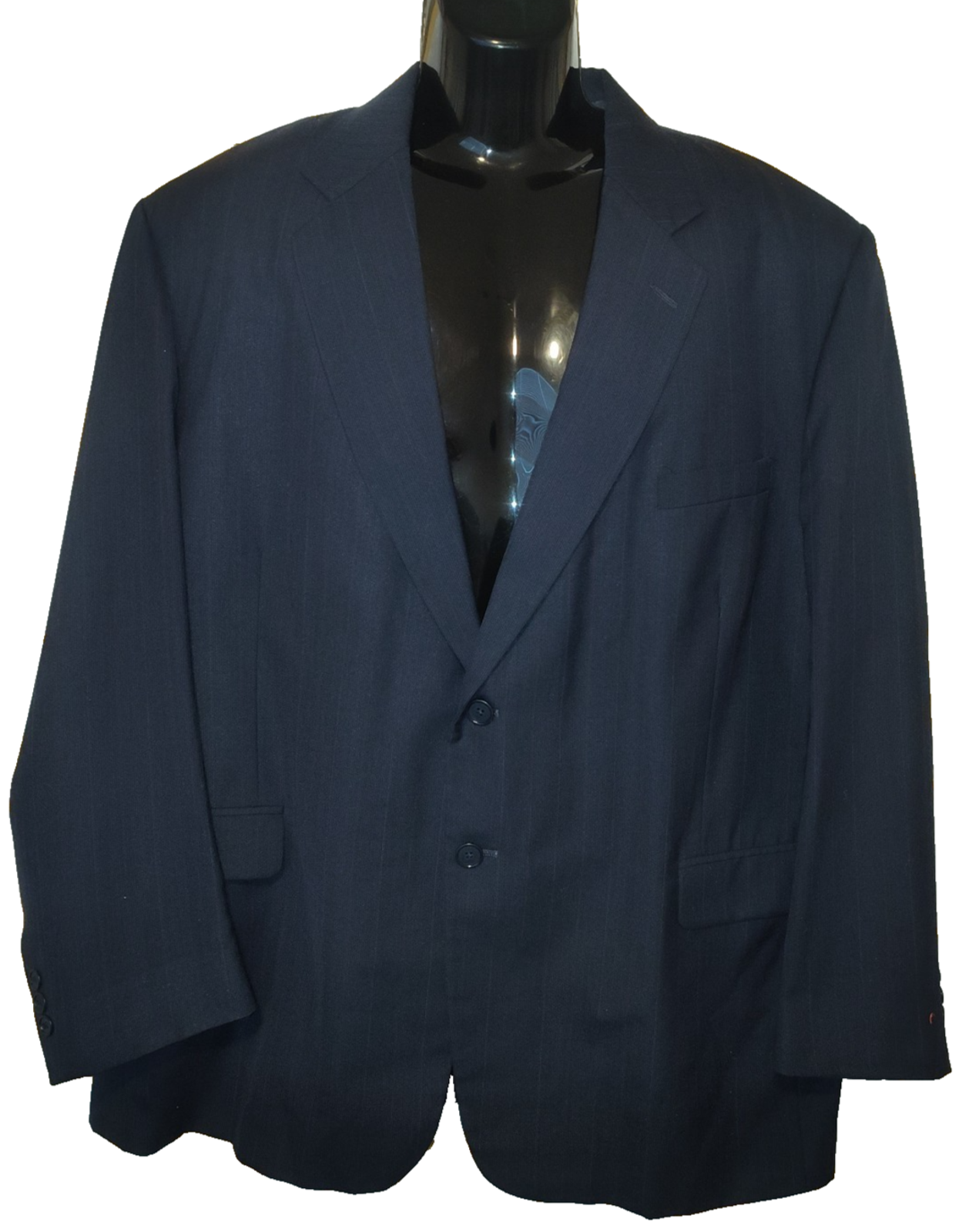 Towncraft Men’s Navy Blue Classic Two Button Blazer Jacket Size 48r Bg37
